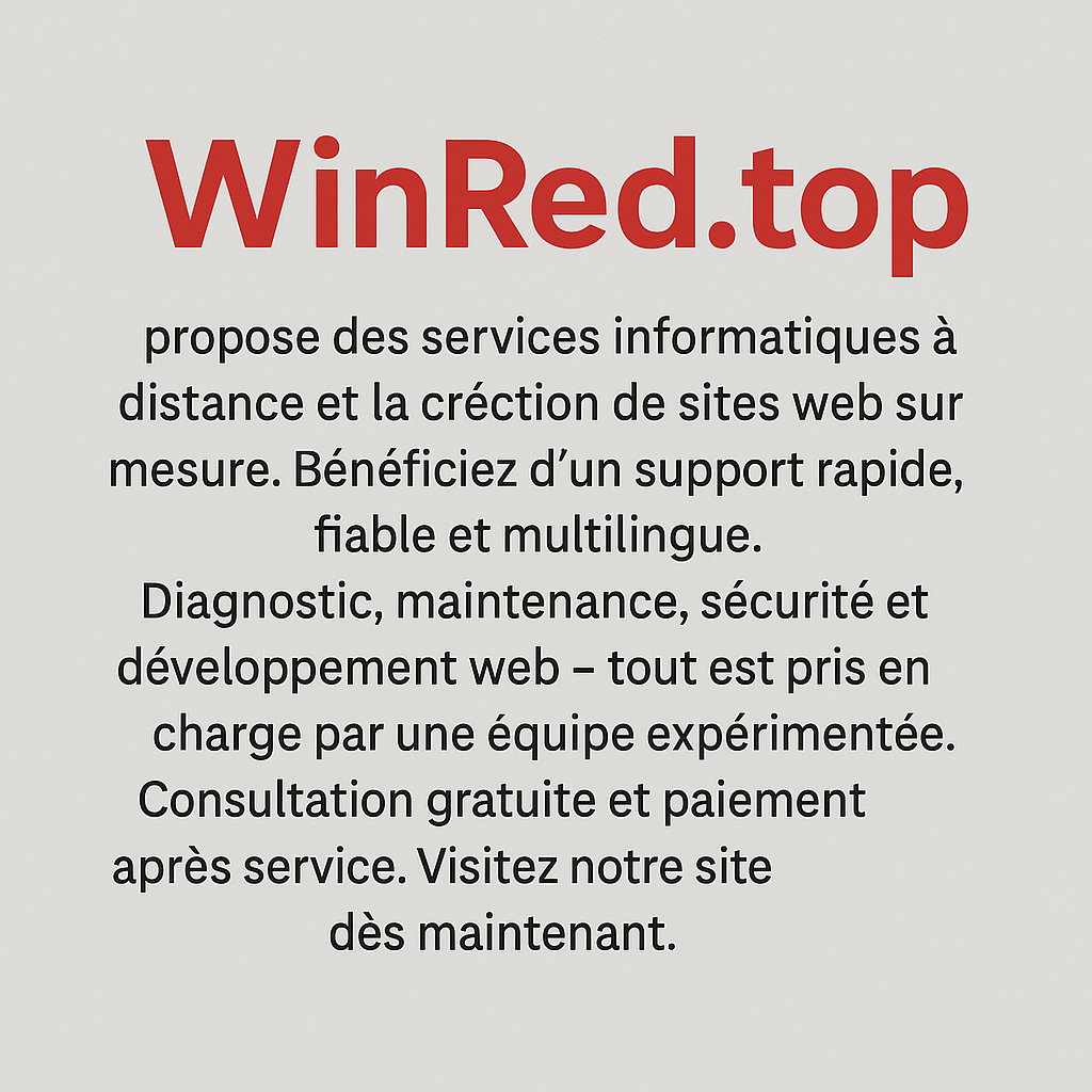 Assistance informatique & création web