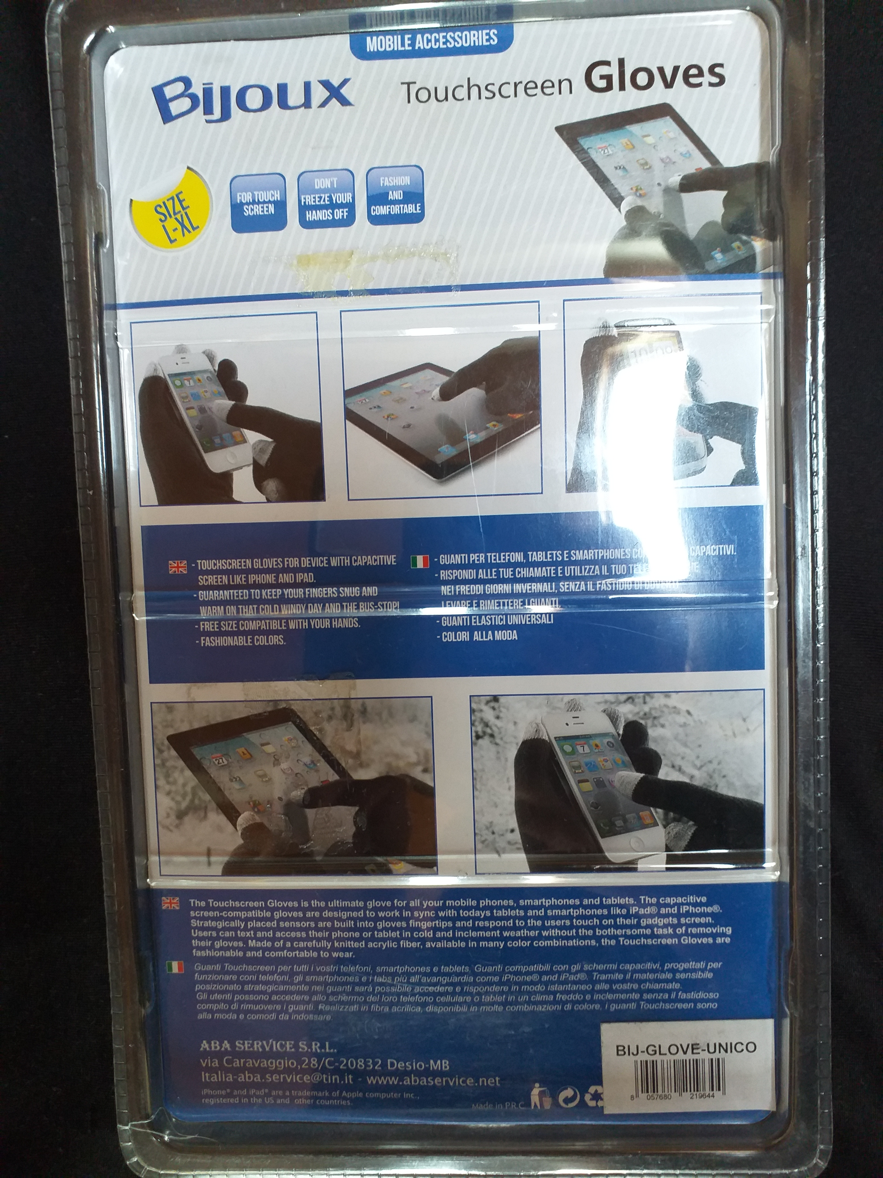 Gants tactiles