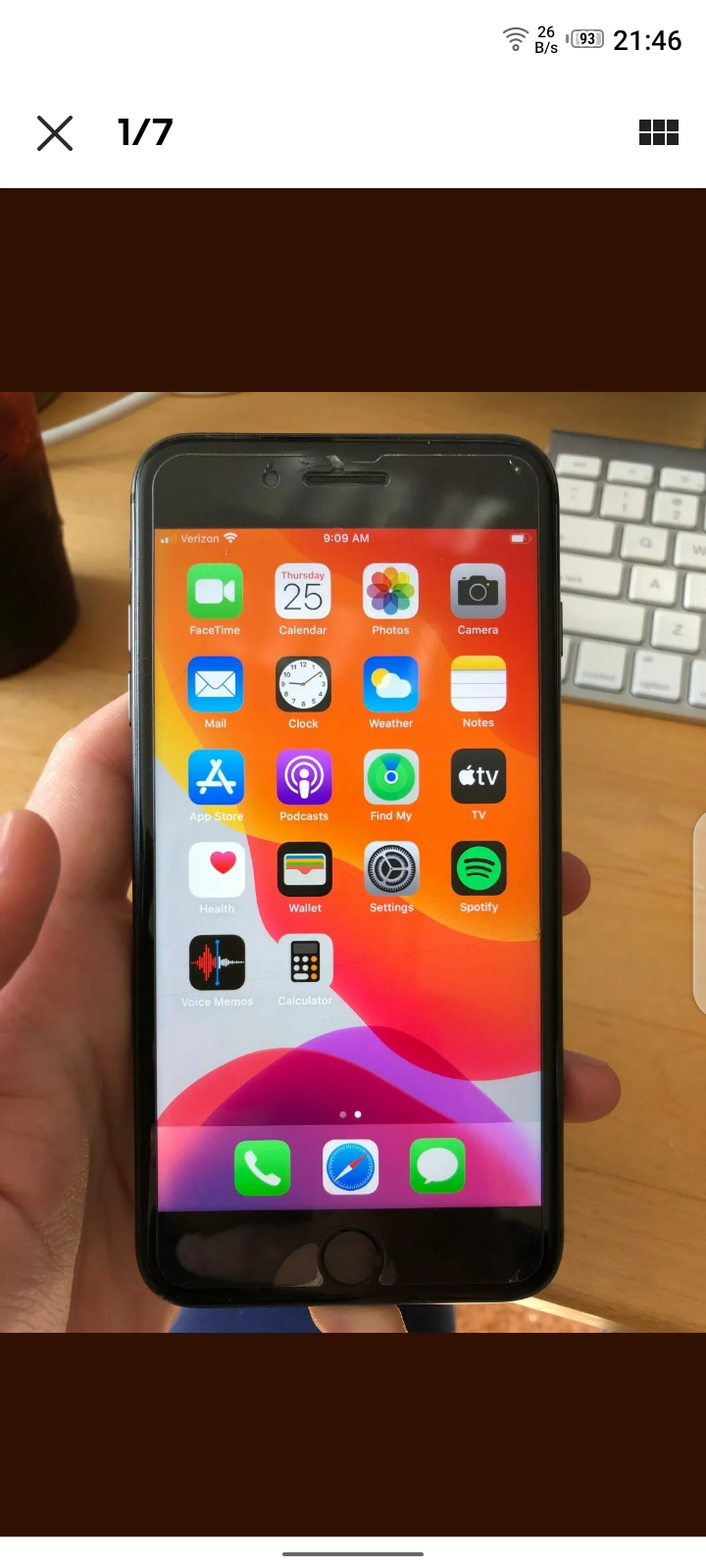 iPhone 7+ couleur noir - Miniature 2