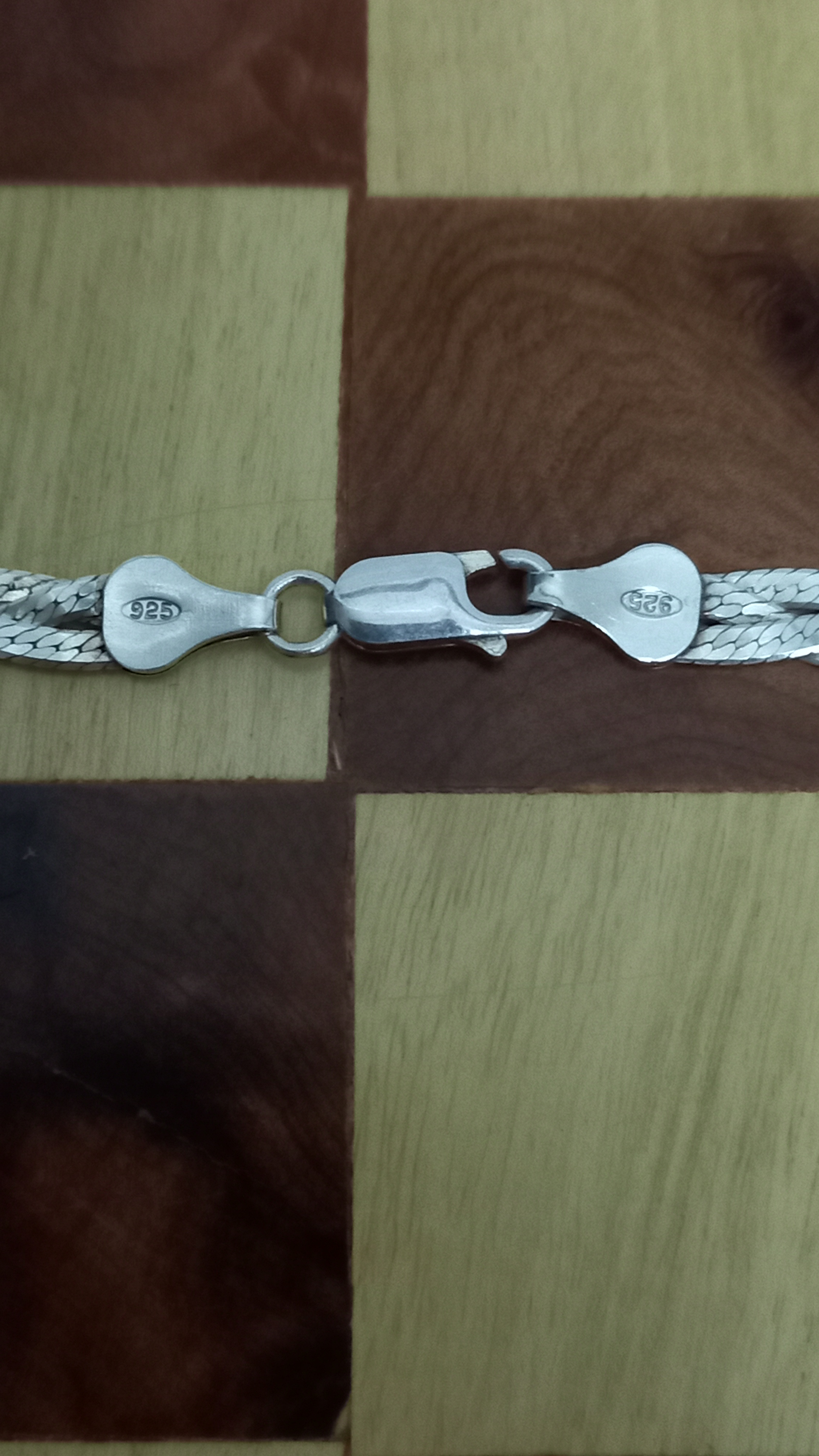 Collier en argent tressé