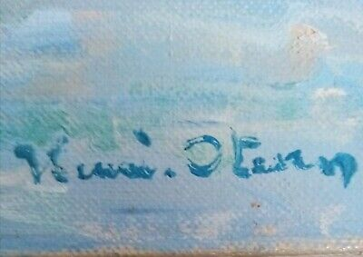 tableau ancien huile sur toile signé Henry Stenn 