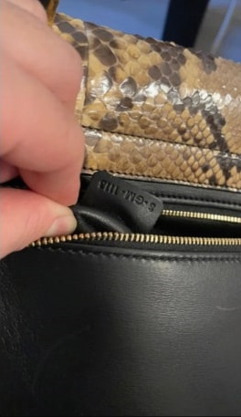Sac en bandoulière en cuir Céline Trapèze
