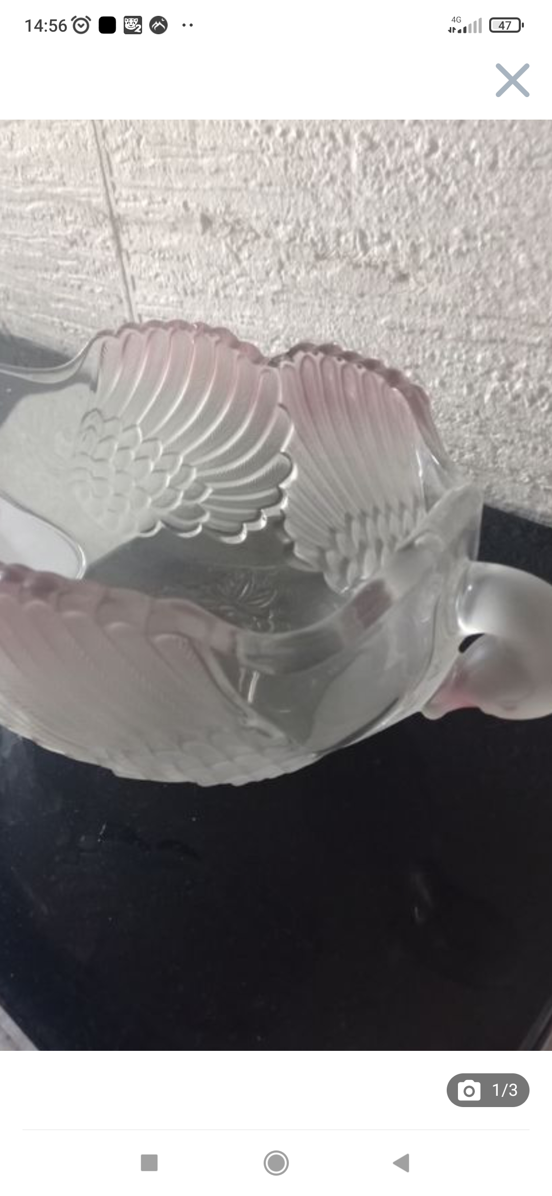 Coupelle cristal