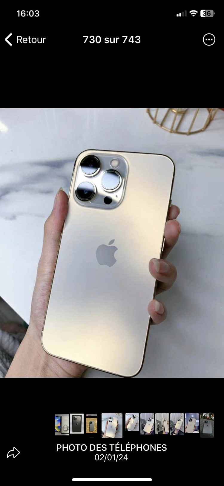 iPhone 13 Pro d’occasion d’origine.