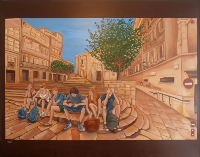 Tableau d'art contemporain très rare