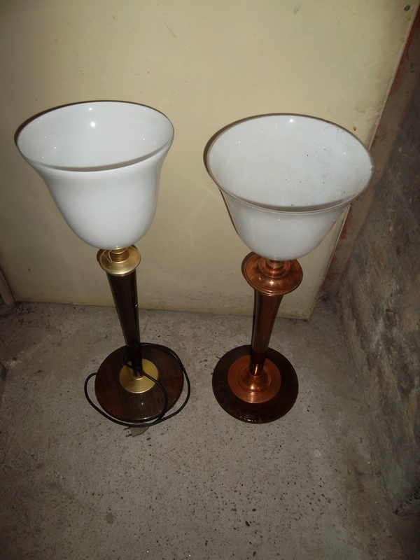 2 lampes Mazda art déco