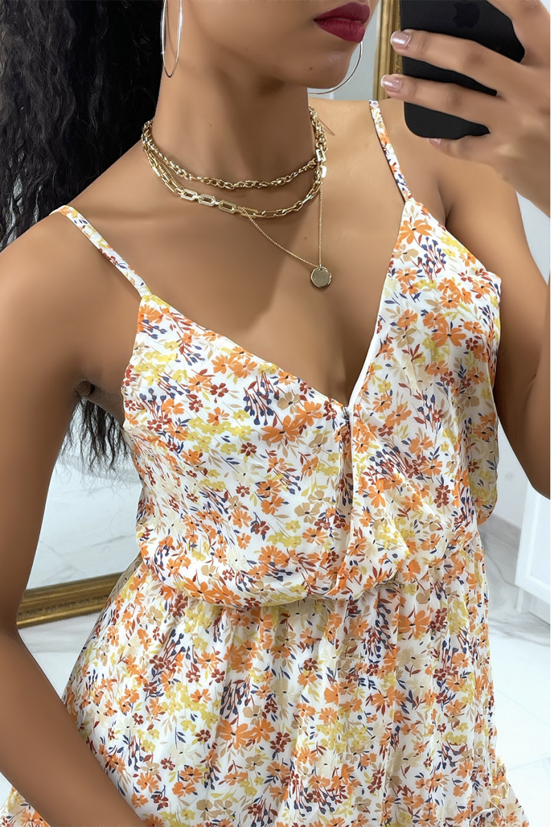 Robe longue fleuris