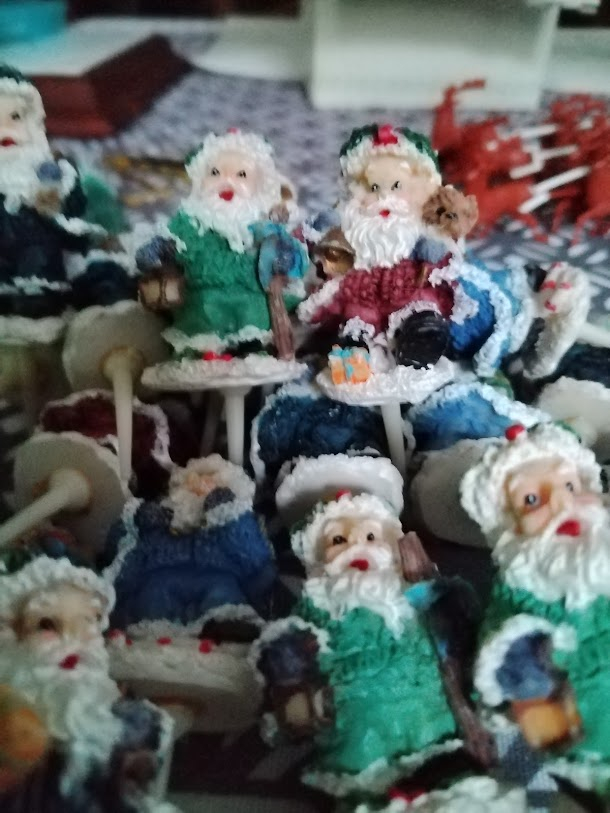 lot de decor de buches de noel