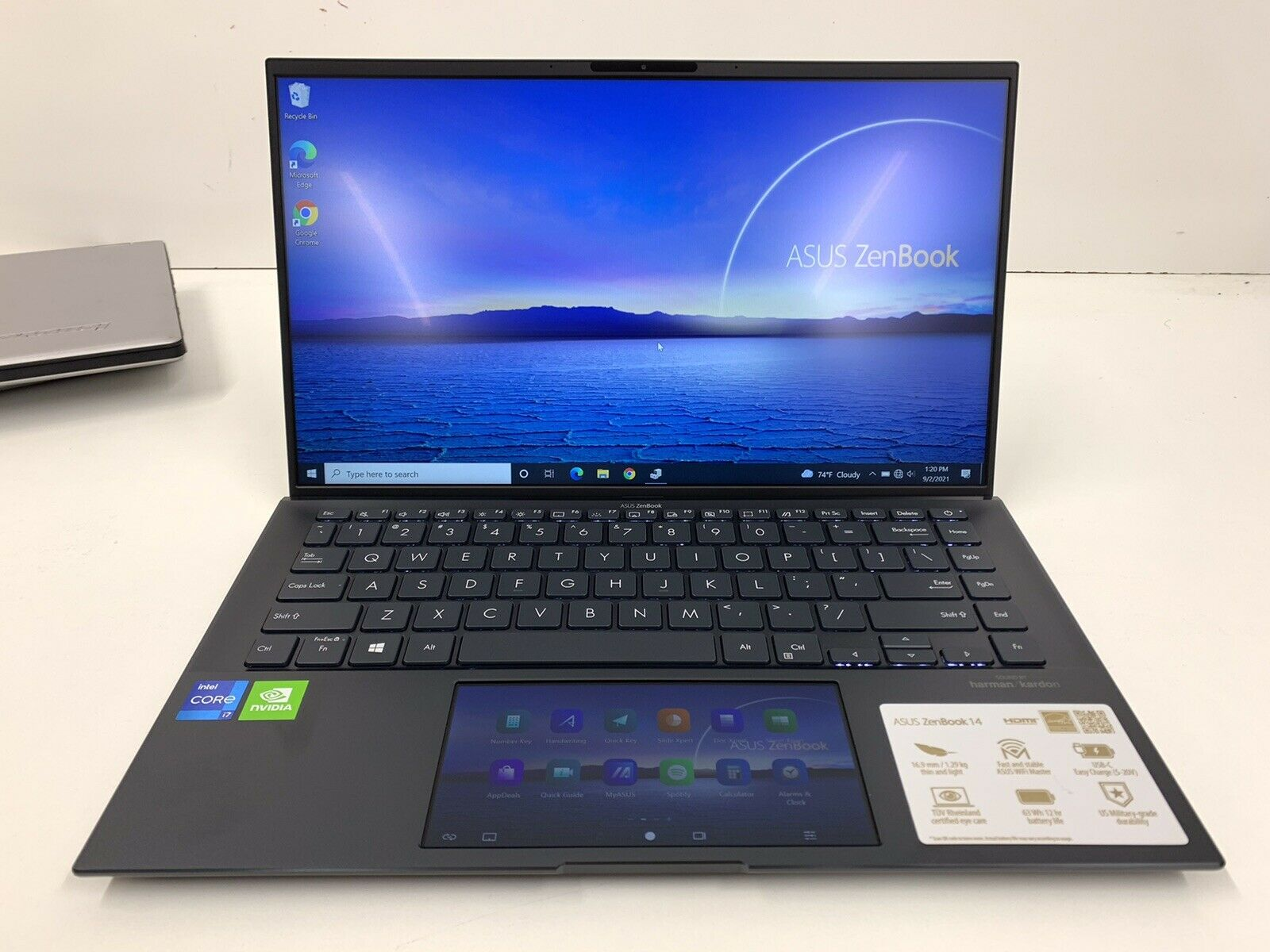 Asus ZenBook 14" UX435E CORE i7-1165G7 2.80 GHz SSD 512 Go 16 Go ram - Miniature 2