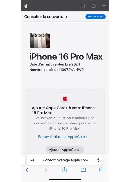 iPhone 16 Pro Max Neuf