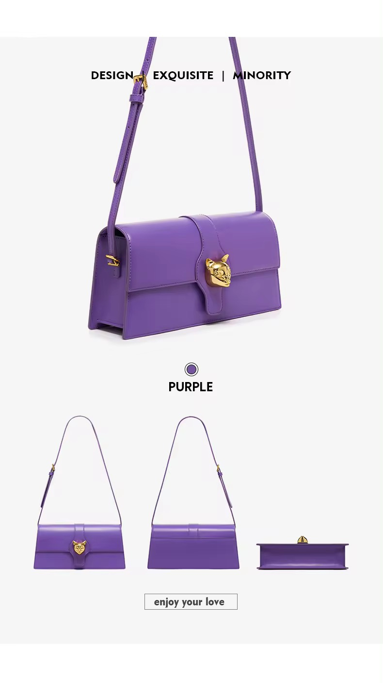 Pochette en Cuir, Sac de Soirée et Décontracté à la Mode - Miniature 6