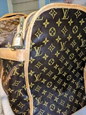 Louis Vuitton Vintage Travel Chaussures Duffle 55 Marron Monogrammes