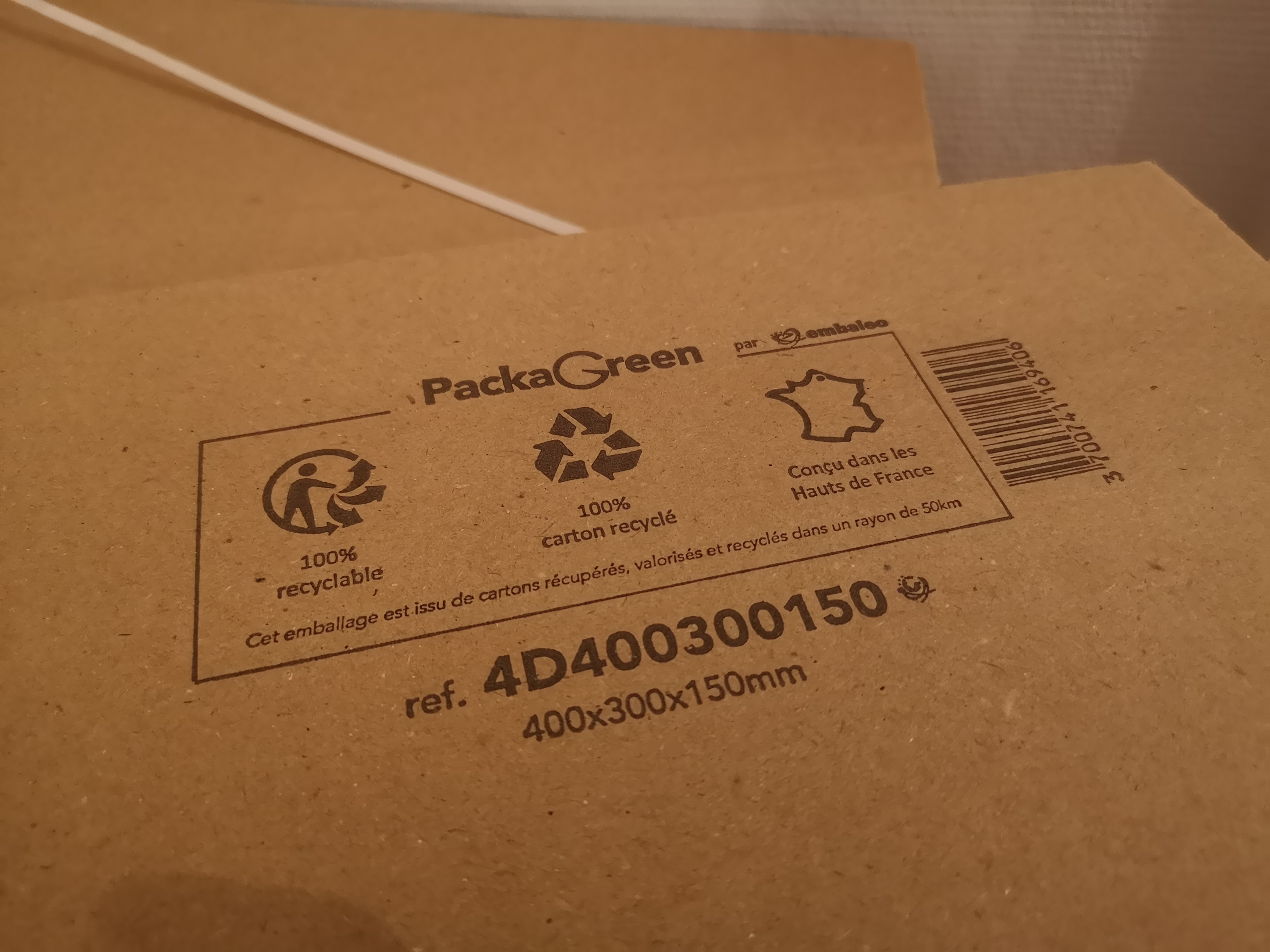 Carton double cannelure 40 x 30 x 15cm - 95 boîtes