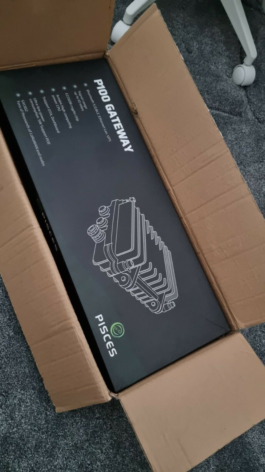 Pisces P100 Gateway- EU868- Helium OUTDOOR Miner - Earn HNT - IMMEDIATE SHIPPING