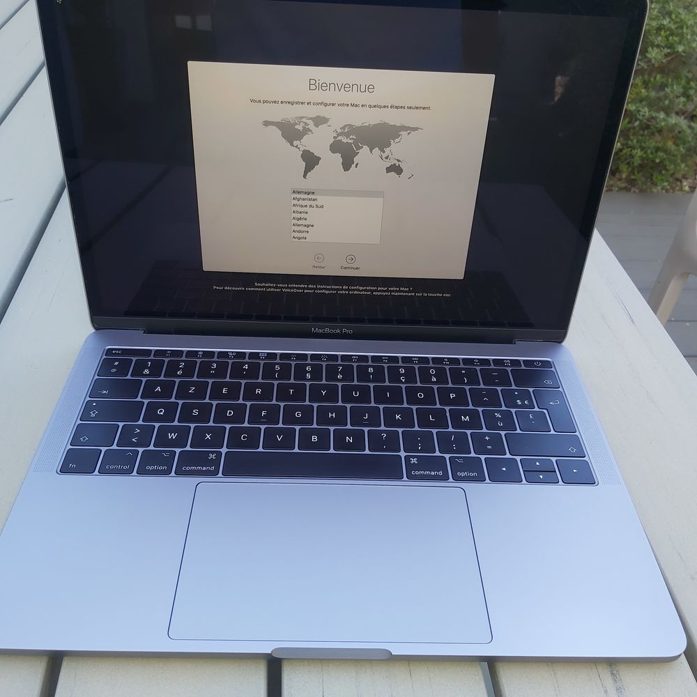 Mac book pro 13.3 retina - fin aout 2018
