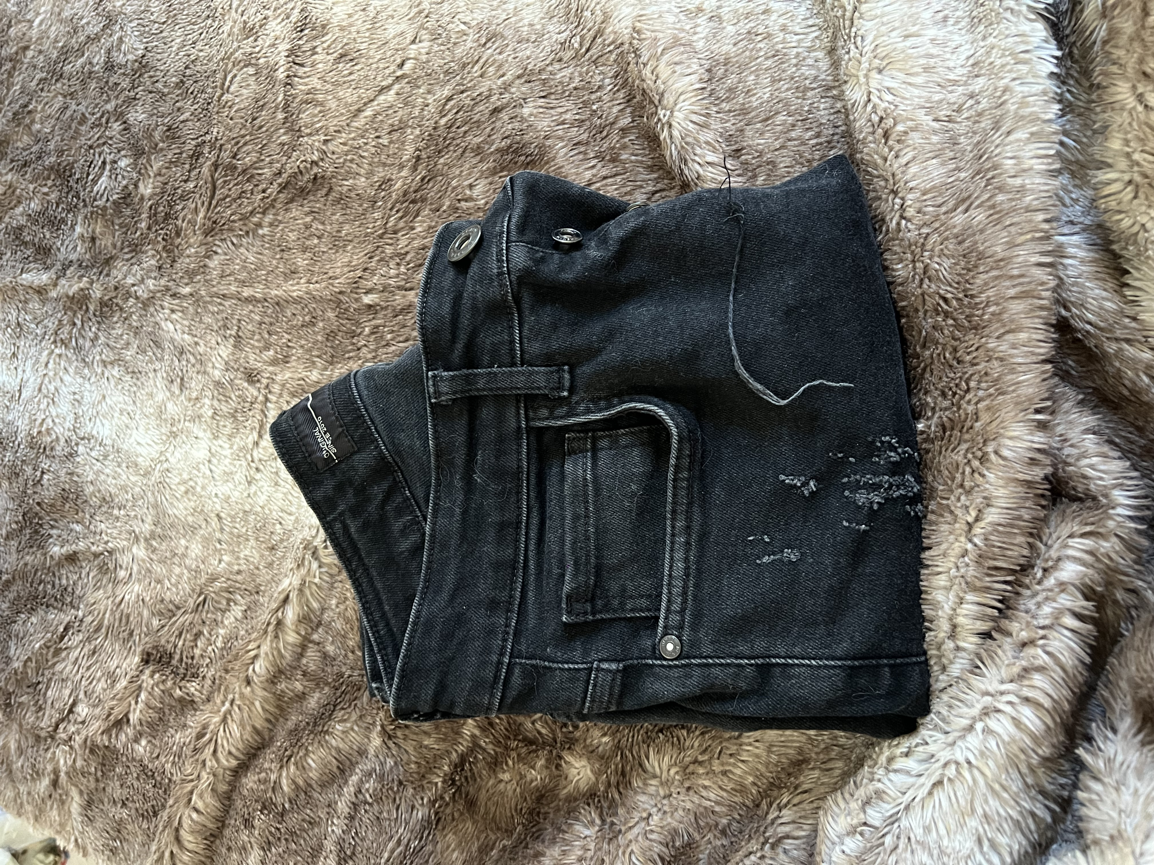 Pantallon jeans gris souris
