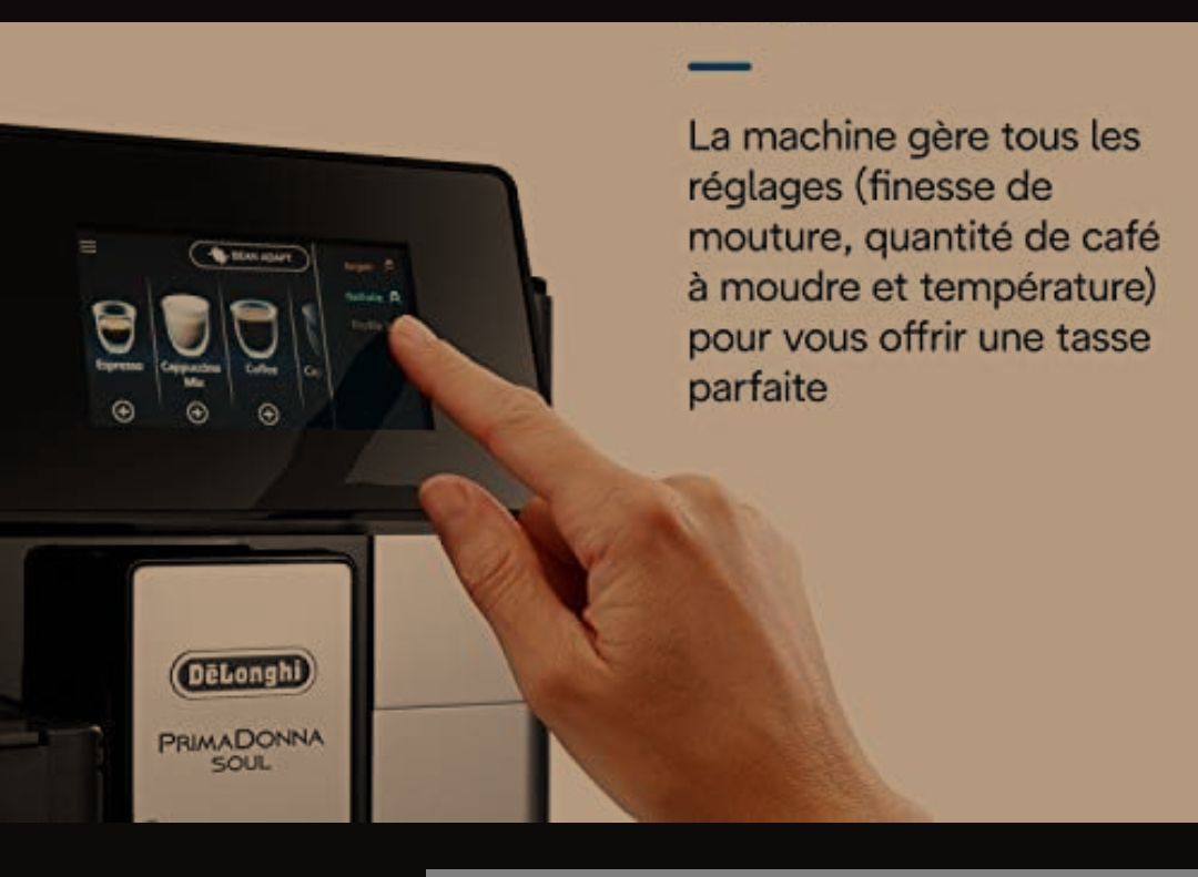 Machine à café De'Longhi PrimaDonna Soul - Neuf - Miniature 9