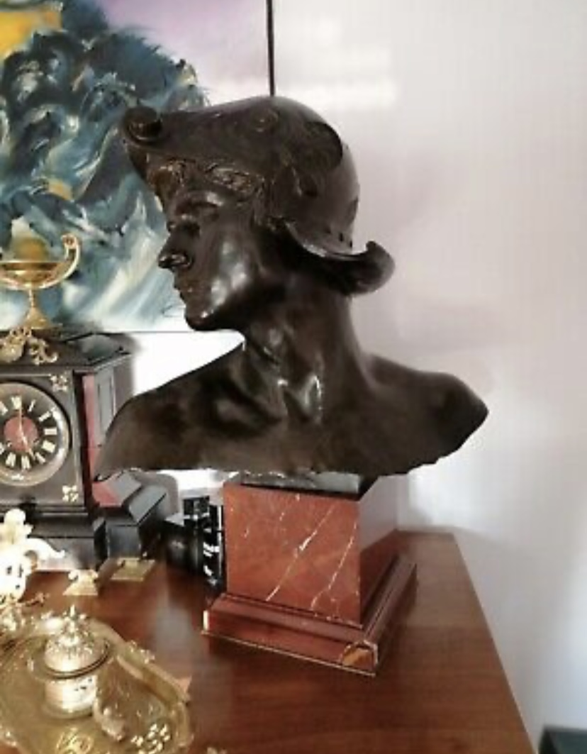 Buste en bronze Emmanuel hannaux