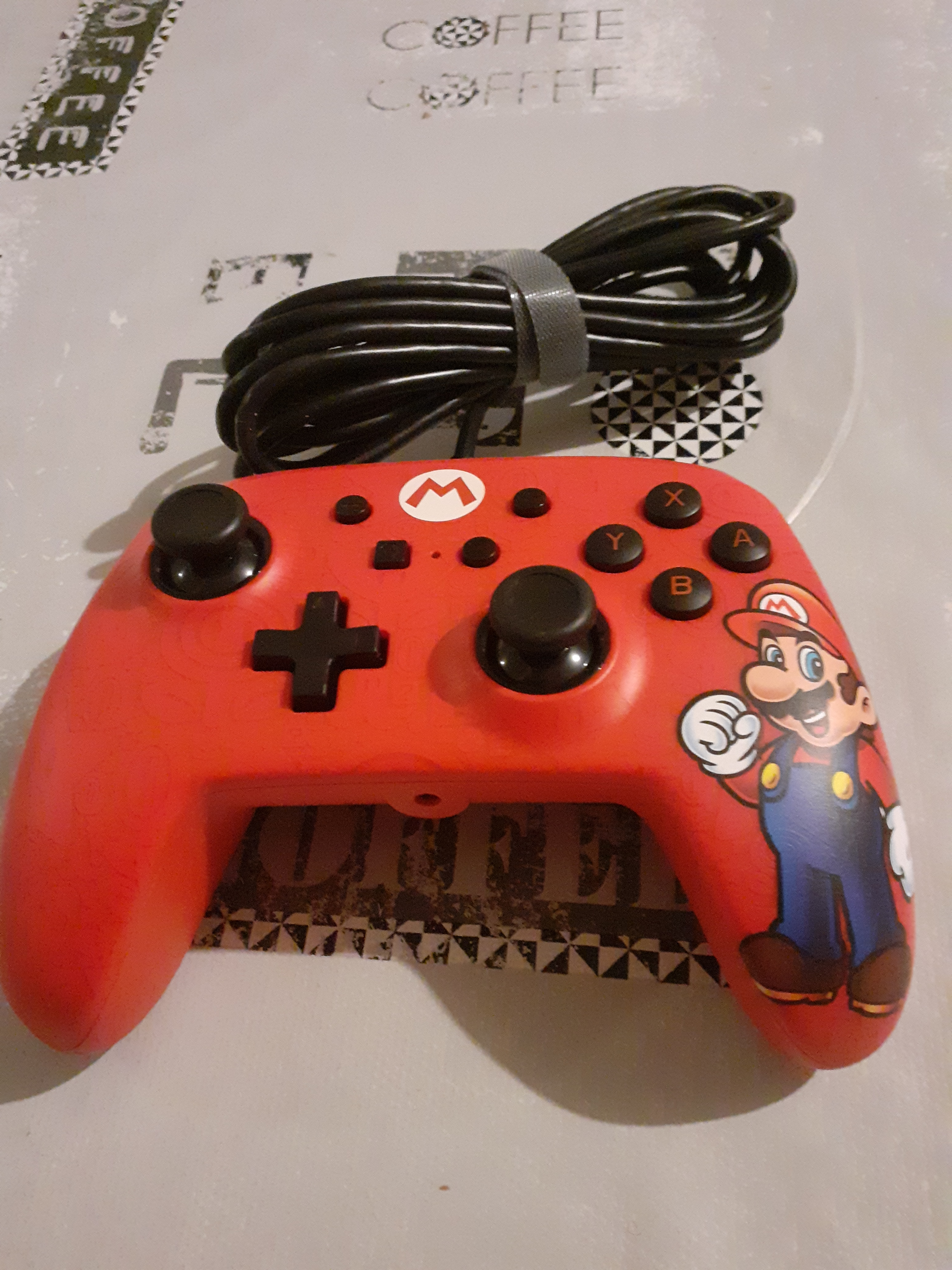 Manette avec fil et saccoche de transport Mario pour switch - Miniature 3