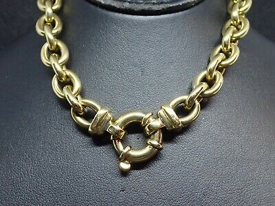 Collier maille jaseron ovale en or jaune 750/ème de 42.67g / Bijoux d'occasion