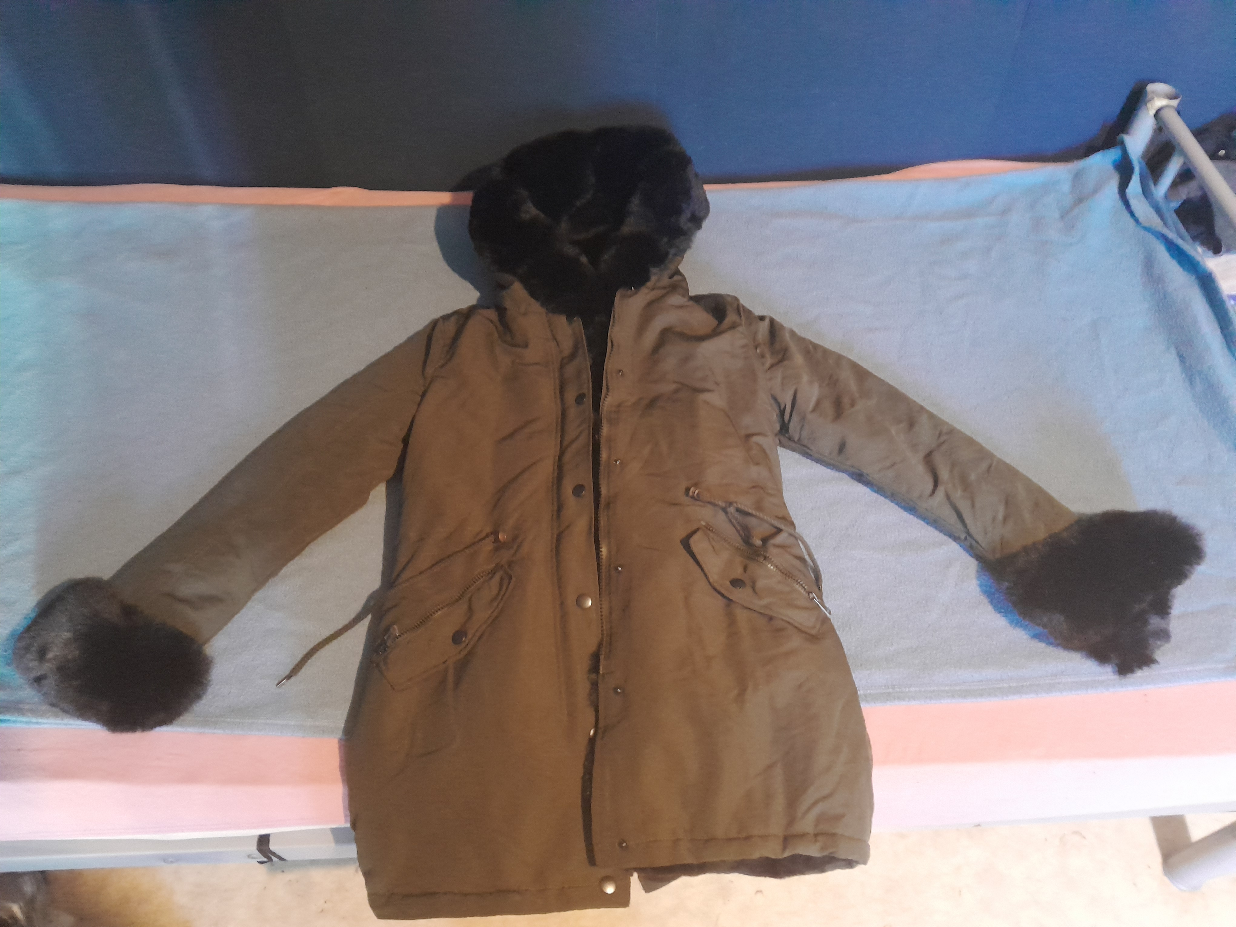 Veste copperose verte pour femme
