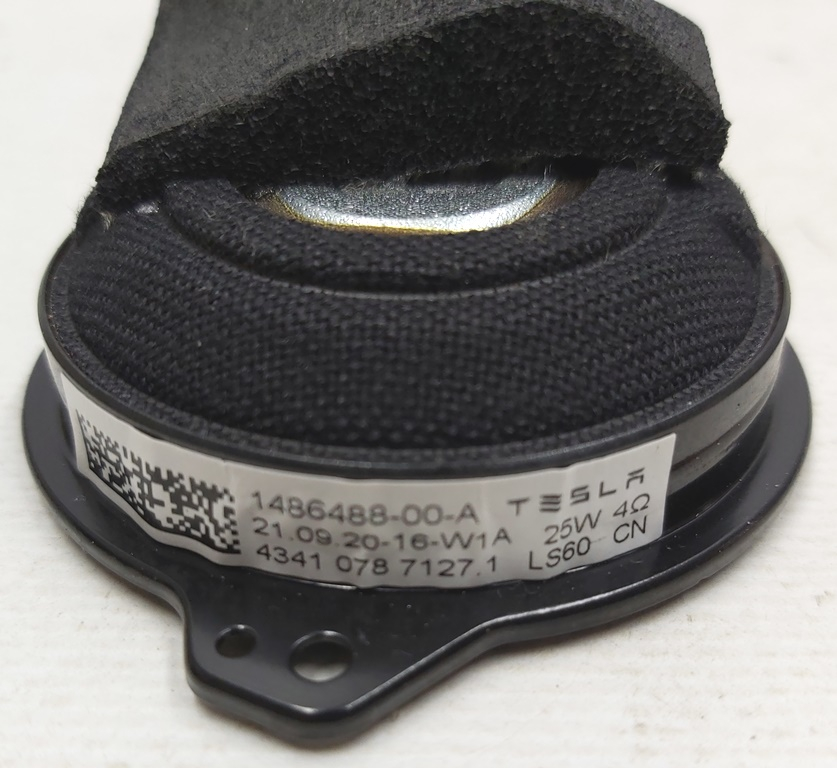 Haut-parleur audio de plafond HI DEF 25W 60 mm 4 Om Tesla 3, Y
1486488-00-A