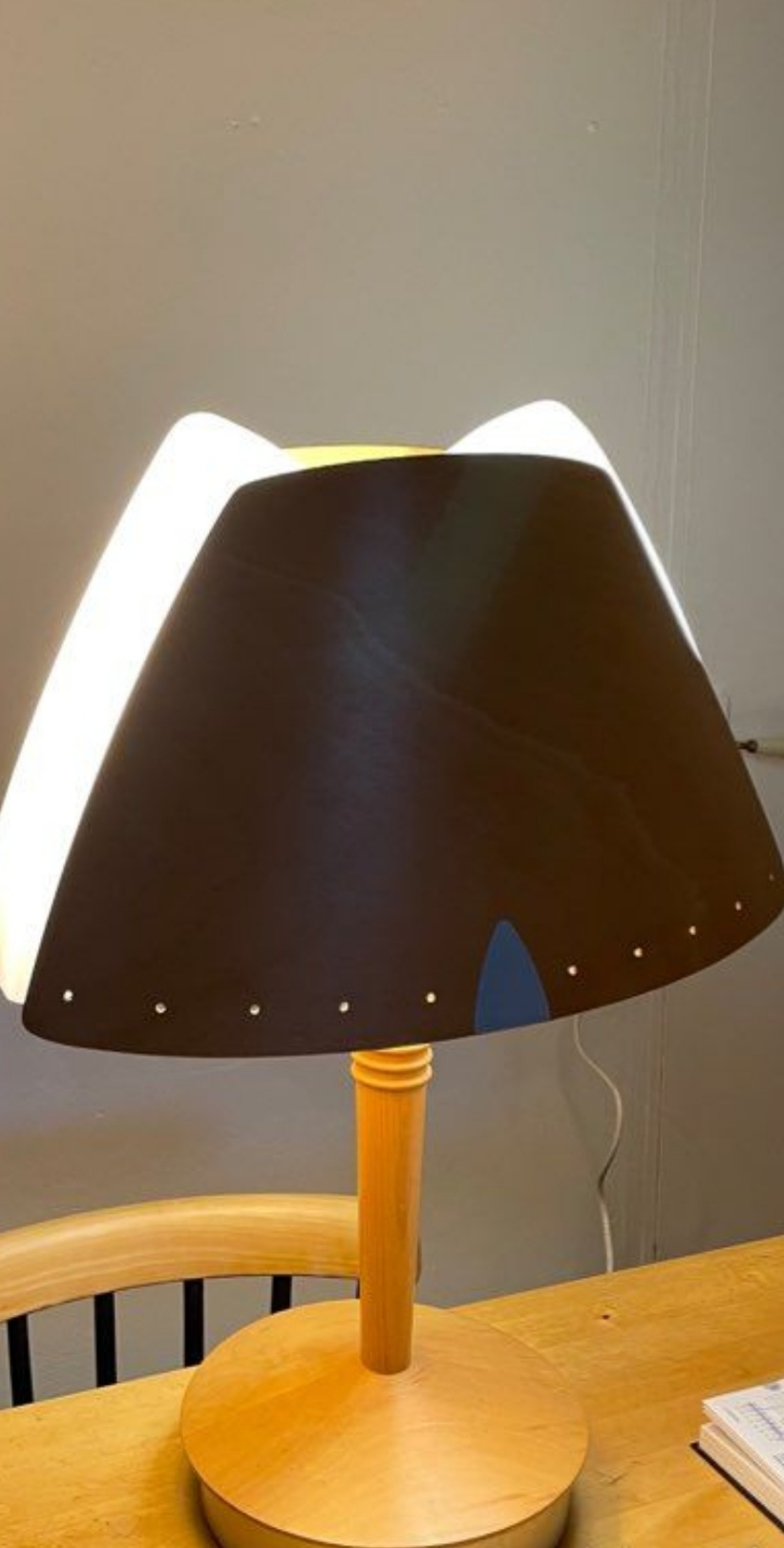 Lampe vintage « Lucid » design 80’s Sören Eriksen