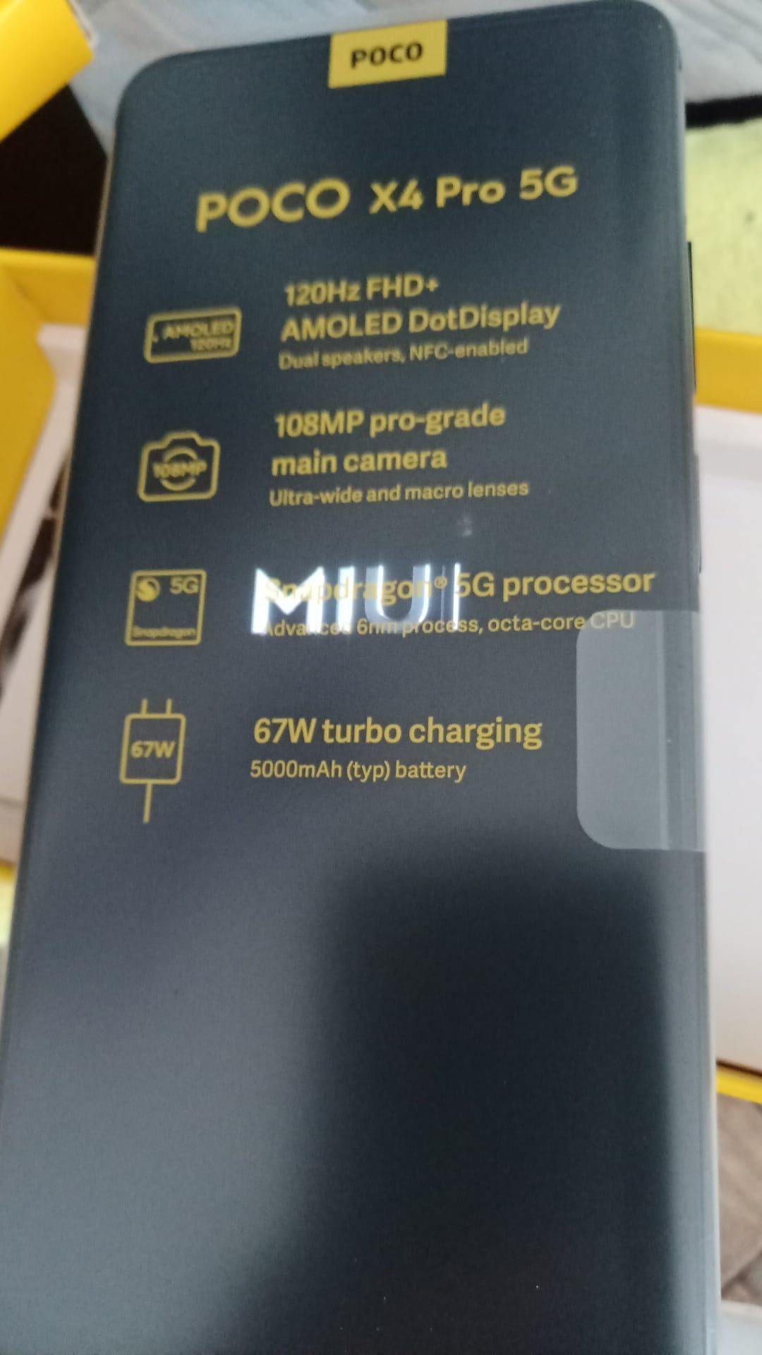 Global Version Xiaomi POCO X4 Pro 5G Smartphone Téléphone 6+128Go 108MP Triple Camera 120Hz - Miniature 2