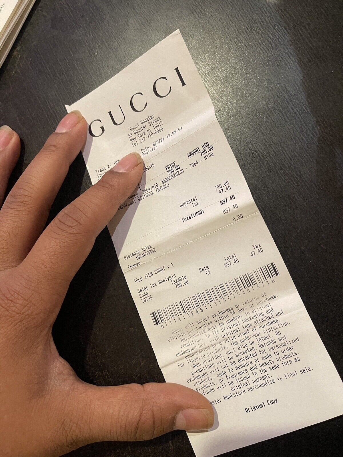 Size 9,5 - GUCCI Ryton Orange white D'ORIGINE.