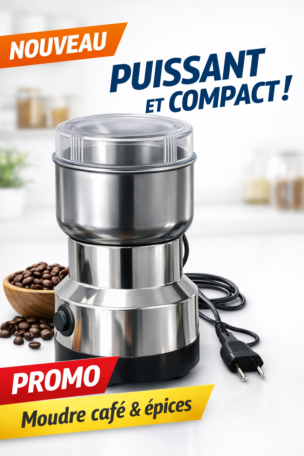 Moulin Électrique 200W - Élégant et Performant - Miniature 3