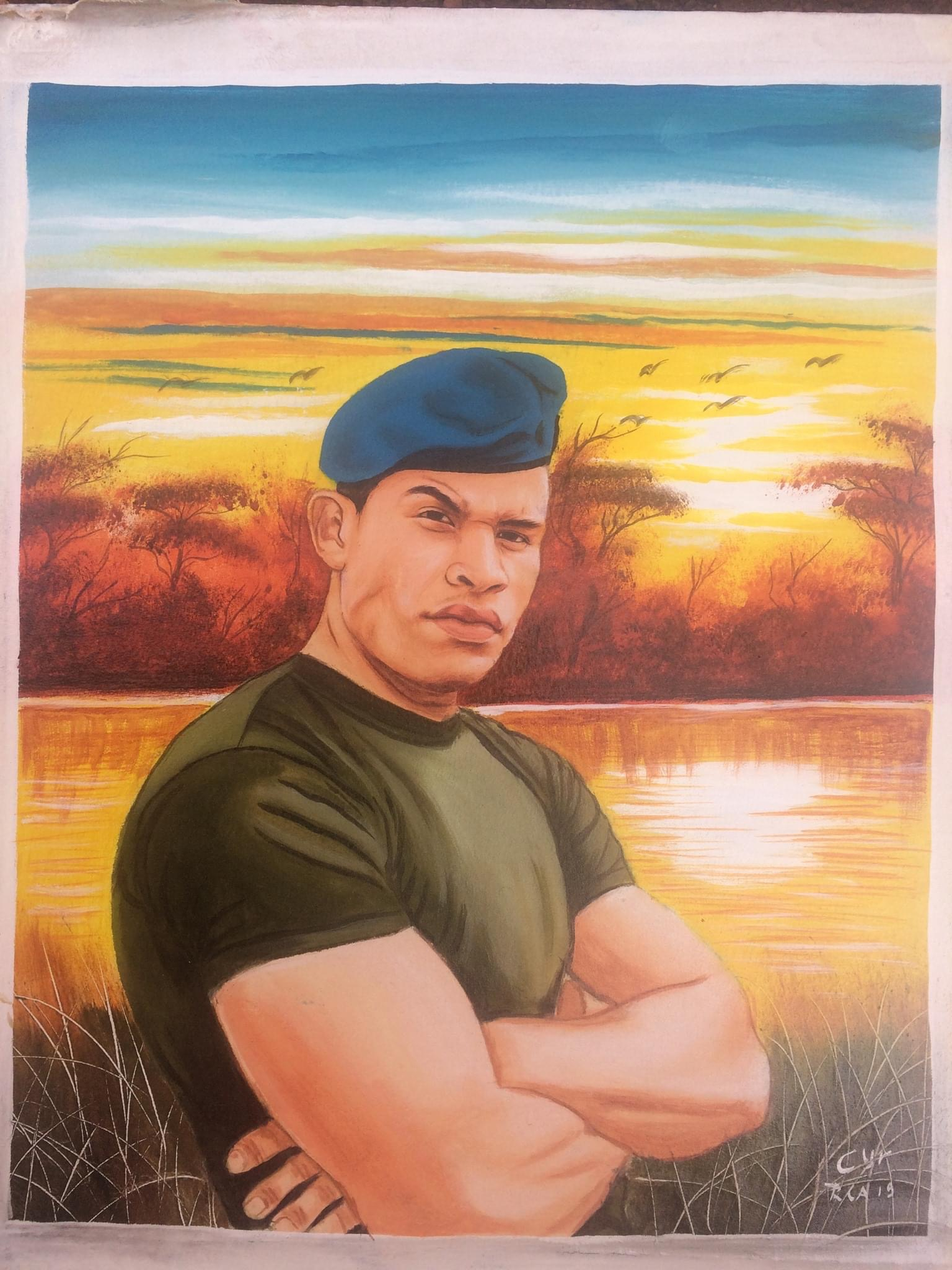 Portrait en peinture à huile sur toile - Miniature 5