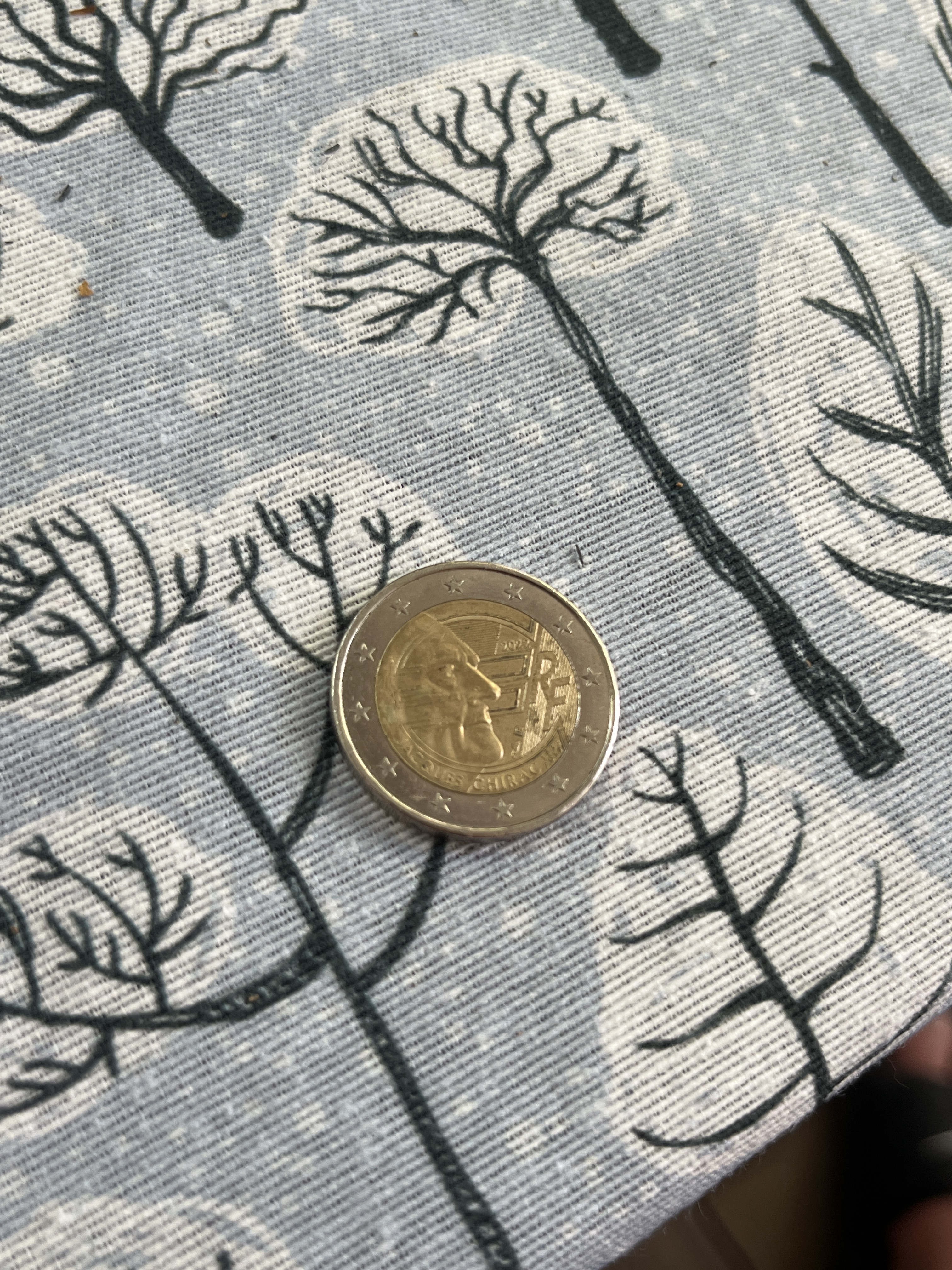 PIECE 2 EUROS JACQUES CHIRAC 2022 commémorative!!!