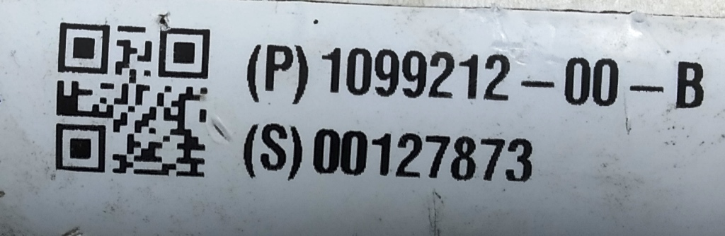 Ensemble de moteur d'angle de siège de 1ère rangée Tesla  1099212-00-B