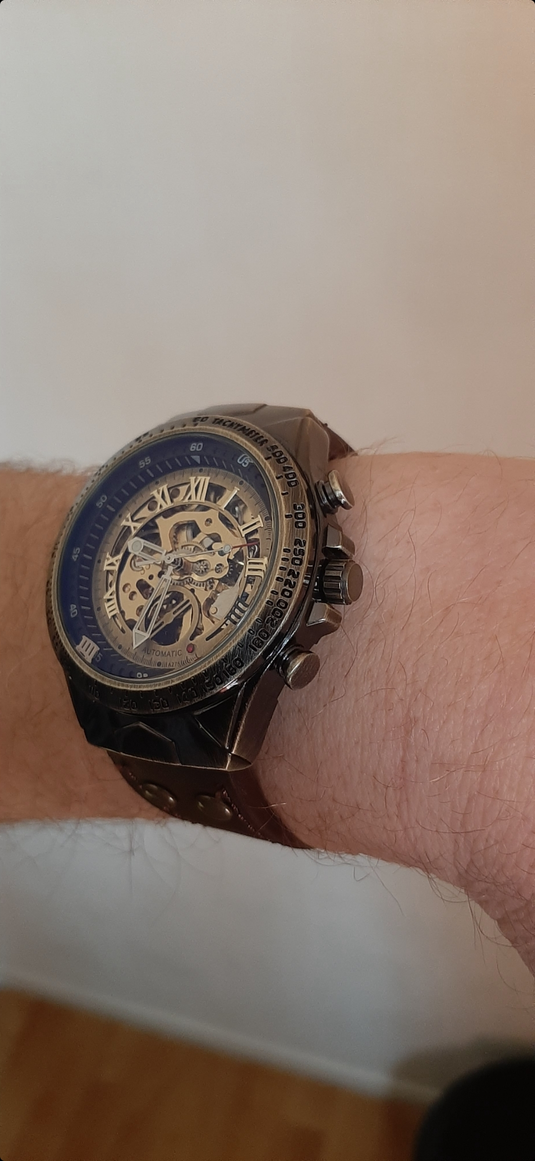Superbe montre mécanique automatique tourbillon - Miniature 2