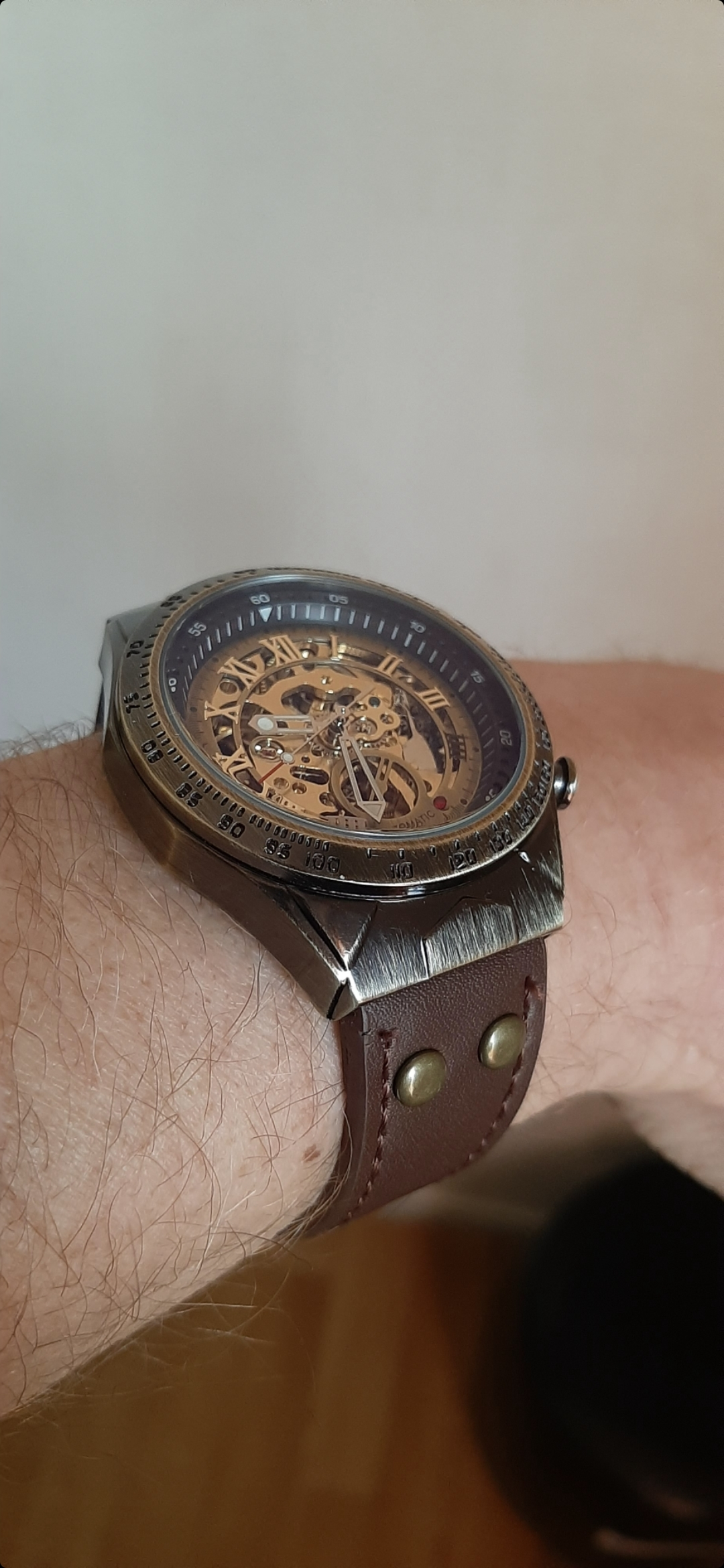 Superbe montre mécanique automatique tourbillon - Miniature 6