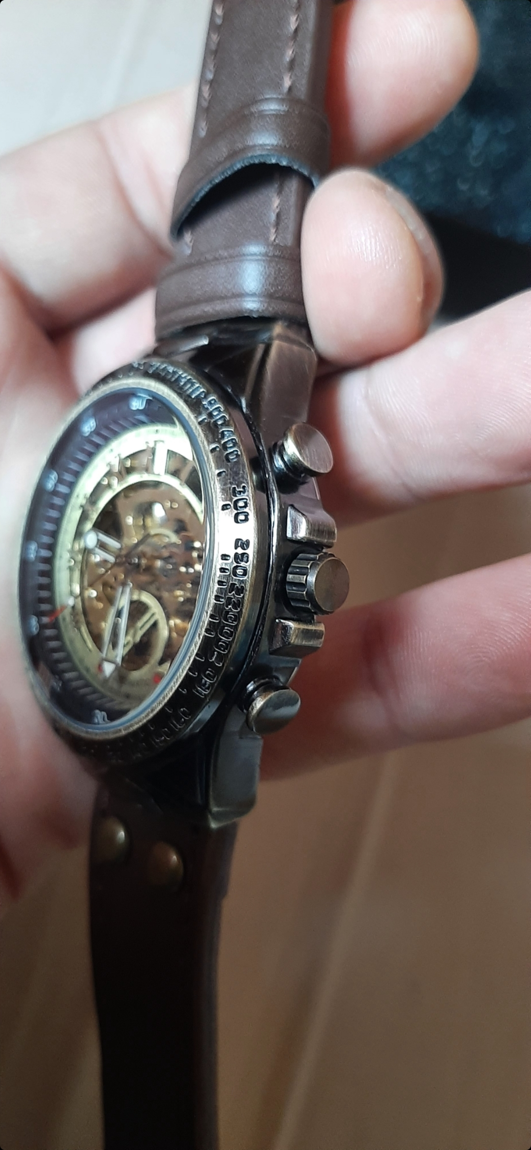 Superbe montre mécanique automatique tourbillon