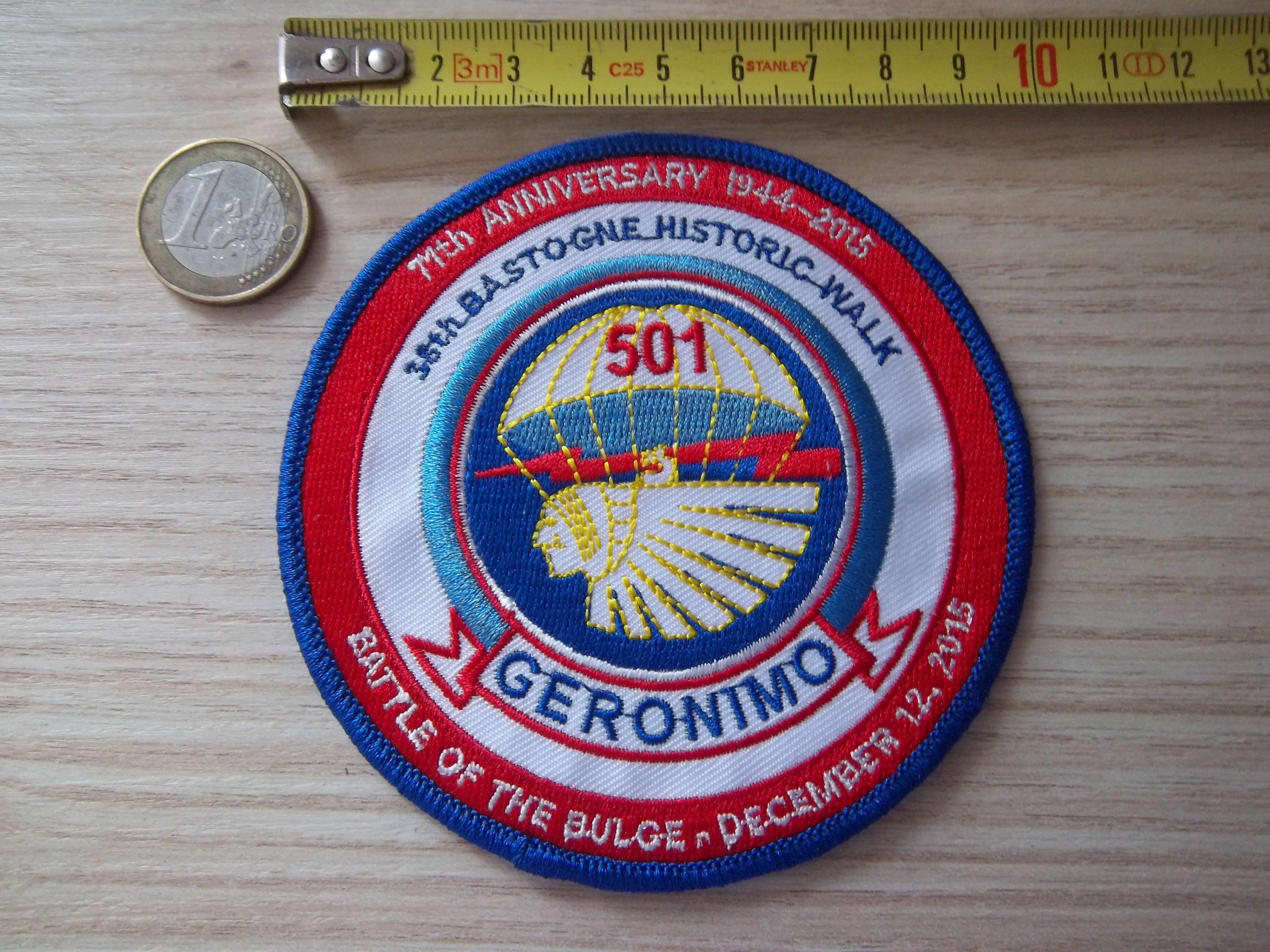 Écusson de la bataille des Ardennes Bastogne - Géronimo 501ème - Miniature 3