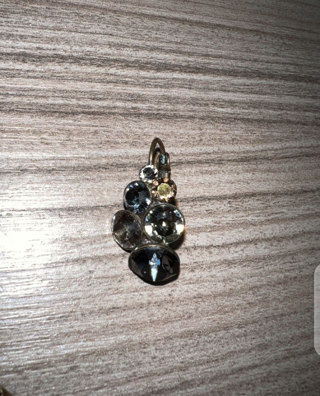 Boucles d'oreilles Konplott "Petit Glamour" gris