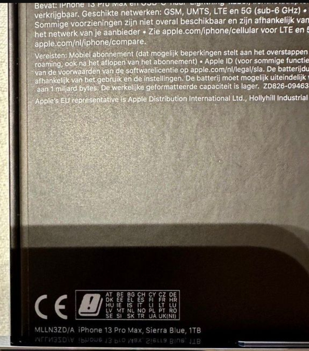 Apple iPhone 13 Pro Max 1 TB, sierra blue, bleu alpin, NEW