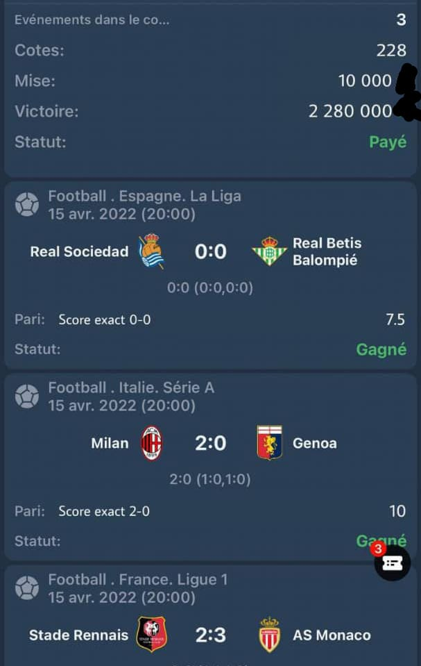 Coupon de pari 1XBET - Miniature 6