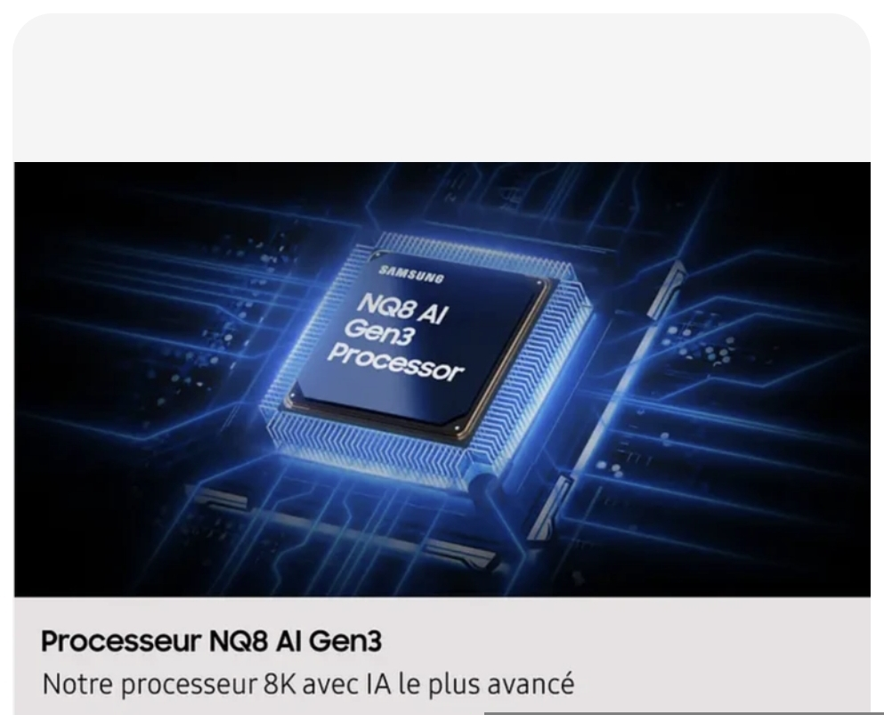 Téléviseur Samsung Neo QLED 8K 65" neuf