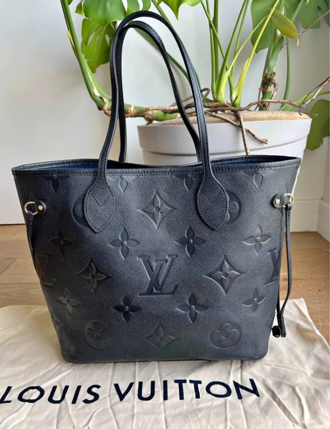 Sac Louis Vuitton neverfull monogramme empreinte