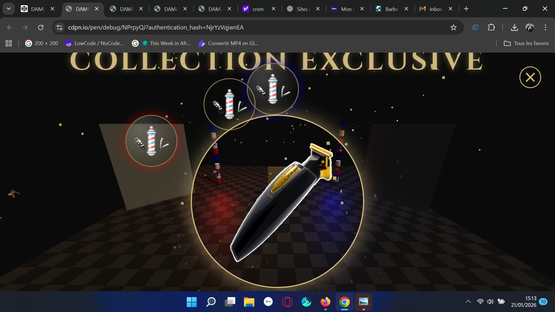 Site web 3D immersif premium avec formulaire prérempli WhatsApp - Miniature 2