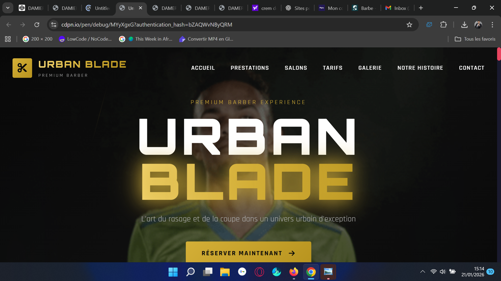 Site web 3D immersif premium avec formulaire prérempli WhatsApp
