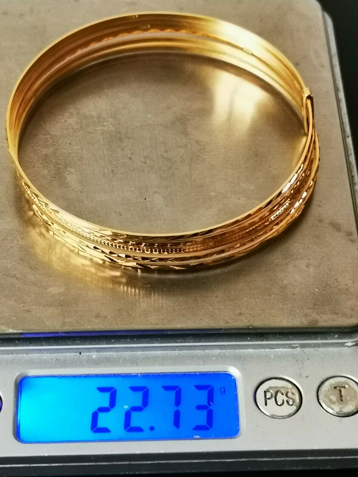 les 7 bracelet en or jaune 18 carats
