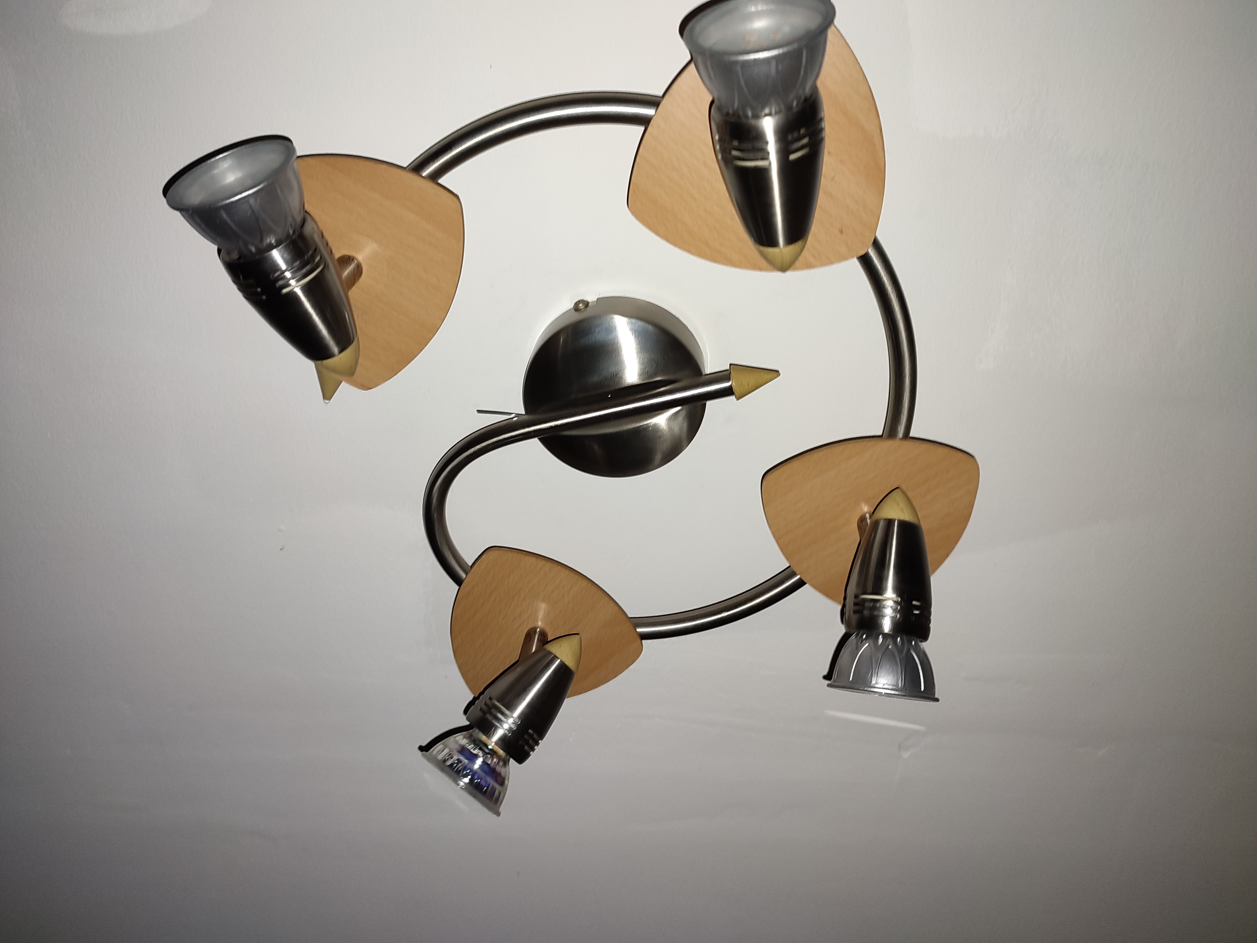 Applique ou plafonnier bois et metal