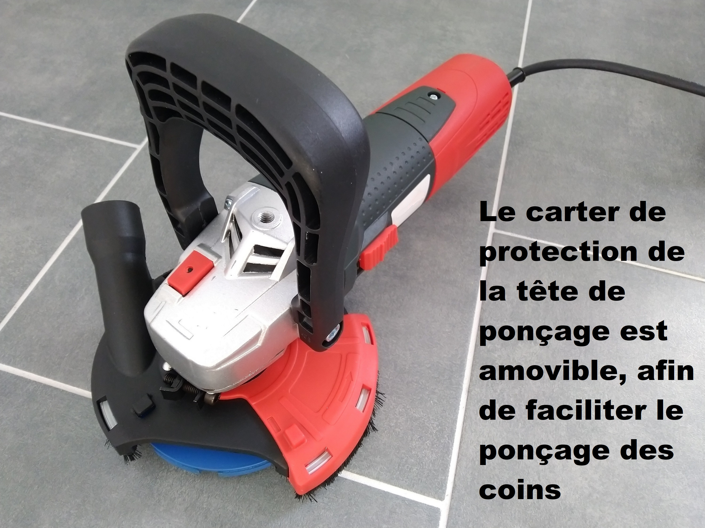 Location ponceuse à béton avec aspirateur en option