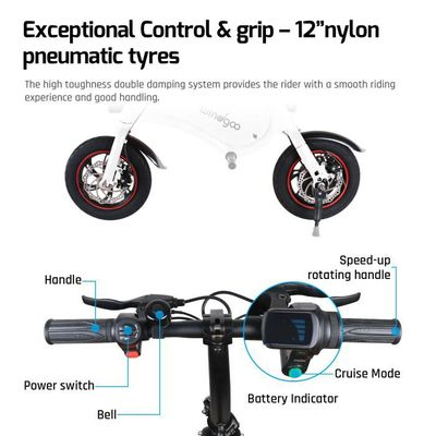 Draisienne électrique Pliable Windgoo Vélo électrique Pliable - B3 Blanc