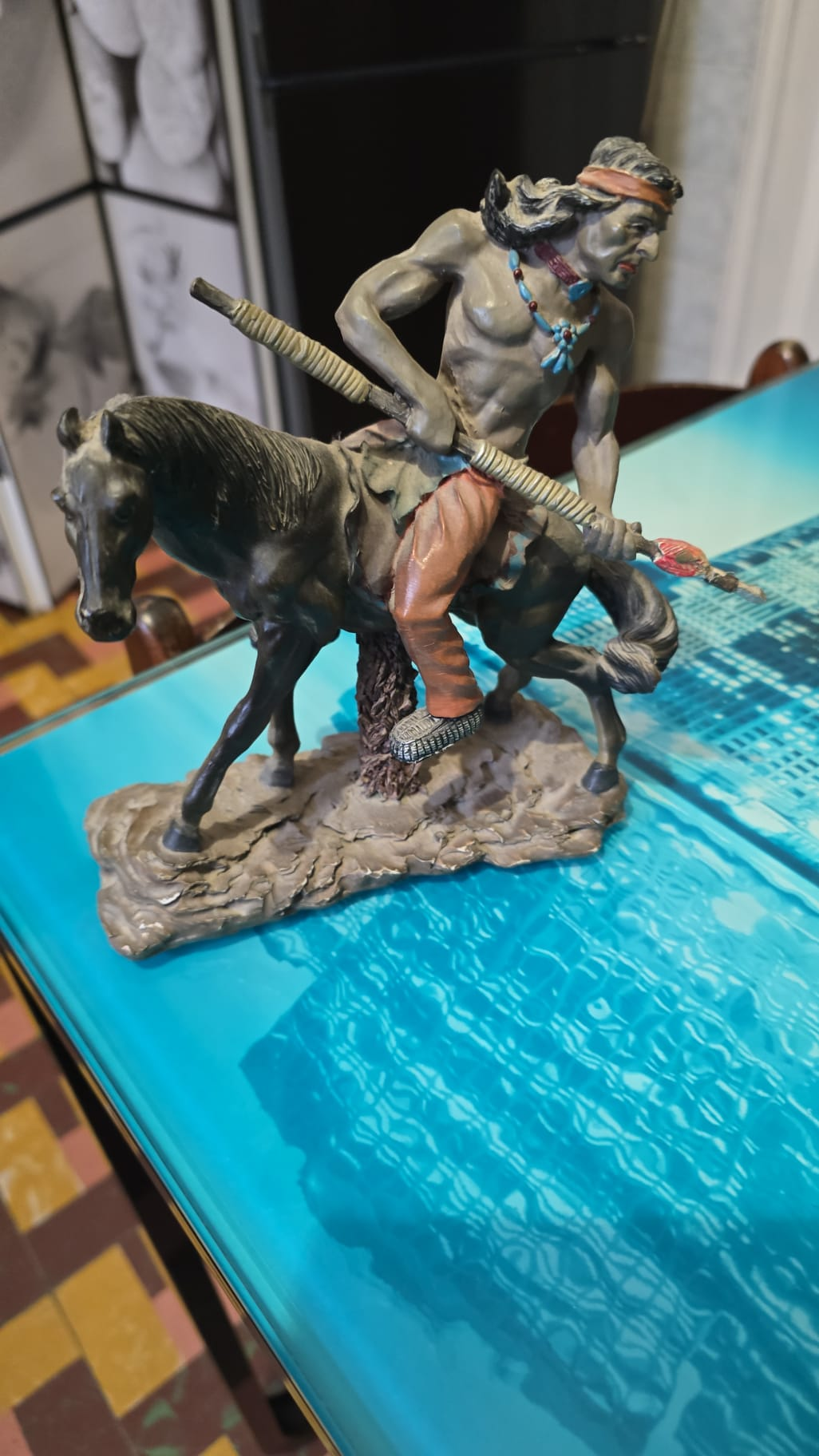Statues en plâtre d'Amérindiens - Miniature 2
