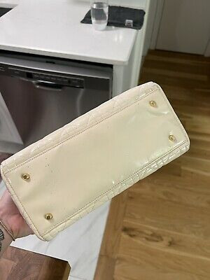Christian Dior Vintage Lady Dior Sac Cannage Quilt Patent Medium